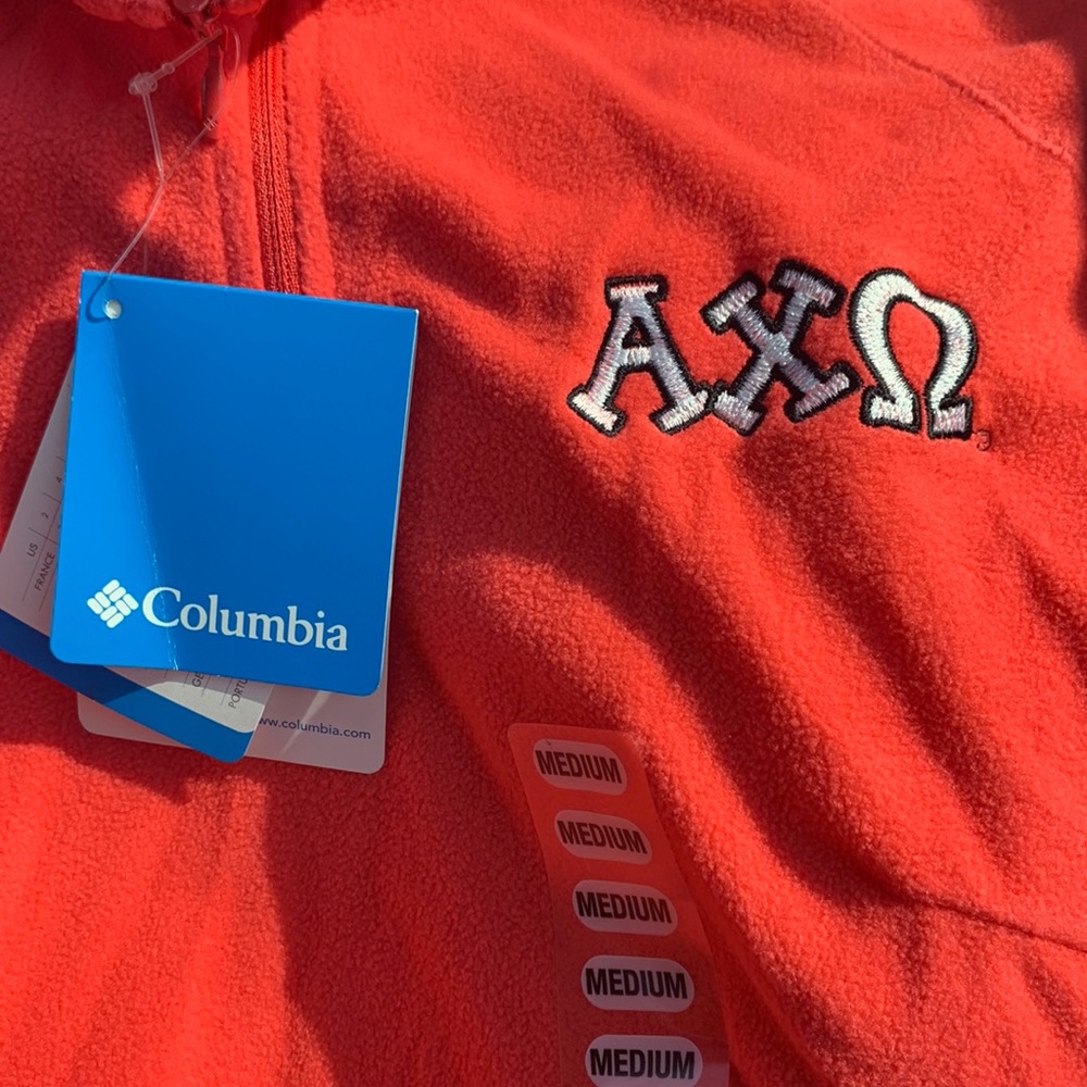 NWT Alpha Chi Omega Columbia Zip up